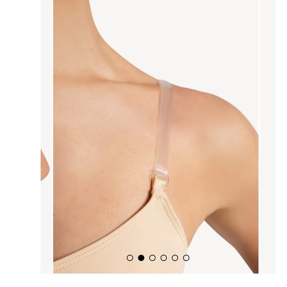 NWT Capezio Camisole Leotard with Bratek in Nude Color - Size Small - Picture 3 of 13